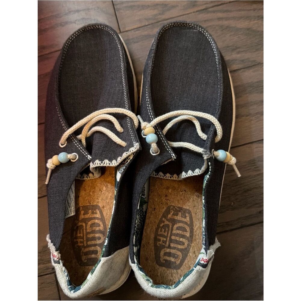 Hey Dude Wendy women canvas sz 10 - Picture 3 of 4